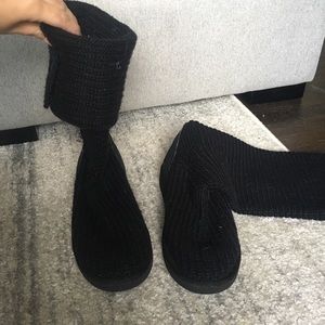 ugg classic cardy knit boots